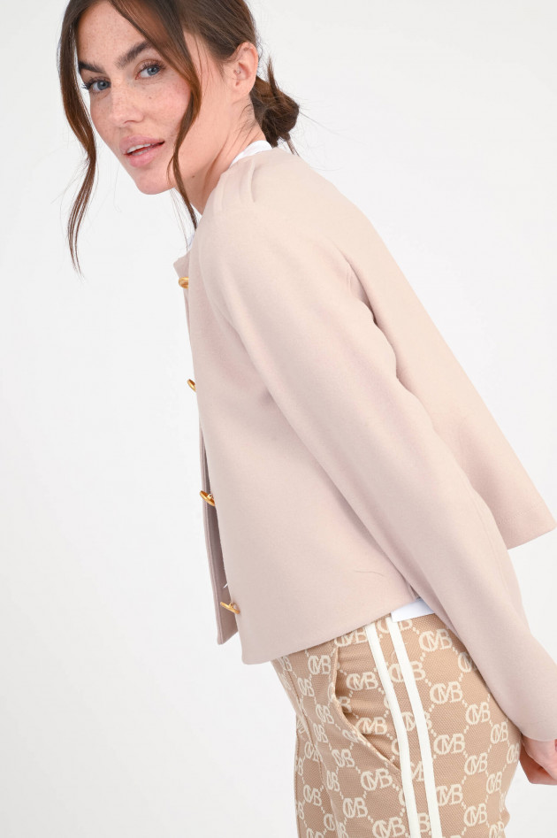 Harris Wharf London Woll-Cashmerejacke in Almond