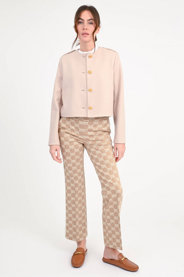 Harris Wharf London Woll-Cashmerejacke in Almond