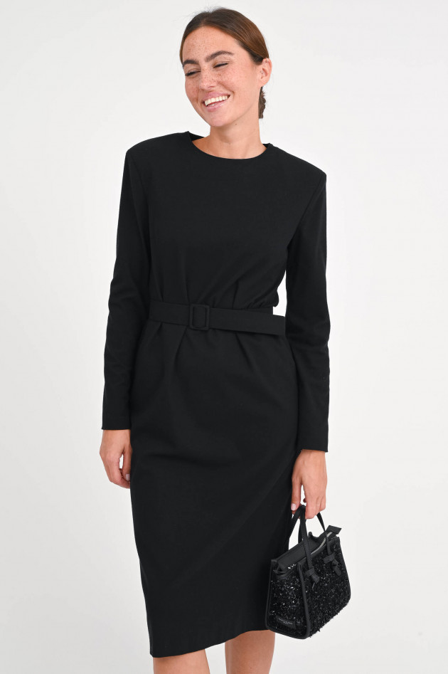 Harris Wharf London Kleid aus Viskose-Mix in Schwarz