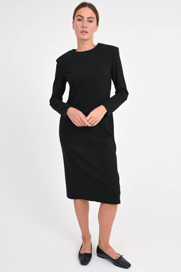 Harris Wharf London Kleid aus Viskose-Mix in Schwarz