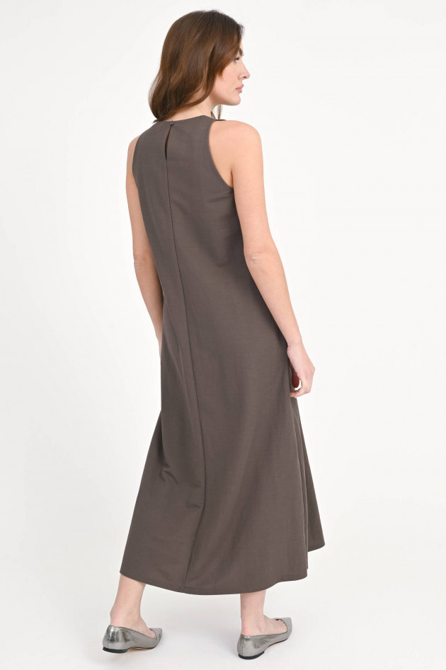 Harris Wharf London Halter-Neck Kleid in Ebony Grey