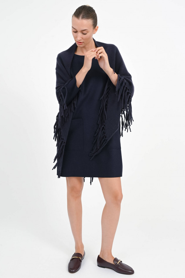 Harris Wharf London Kleid aus reiner Wolle in Navy