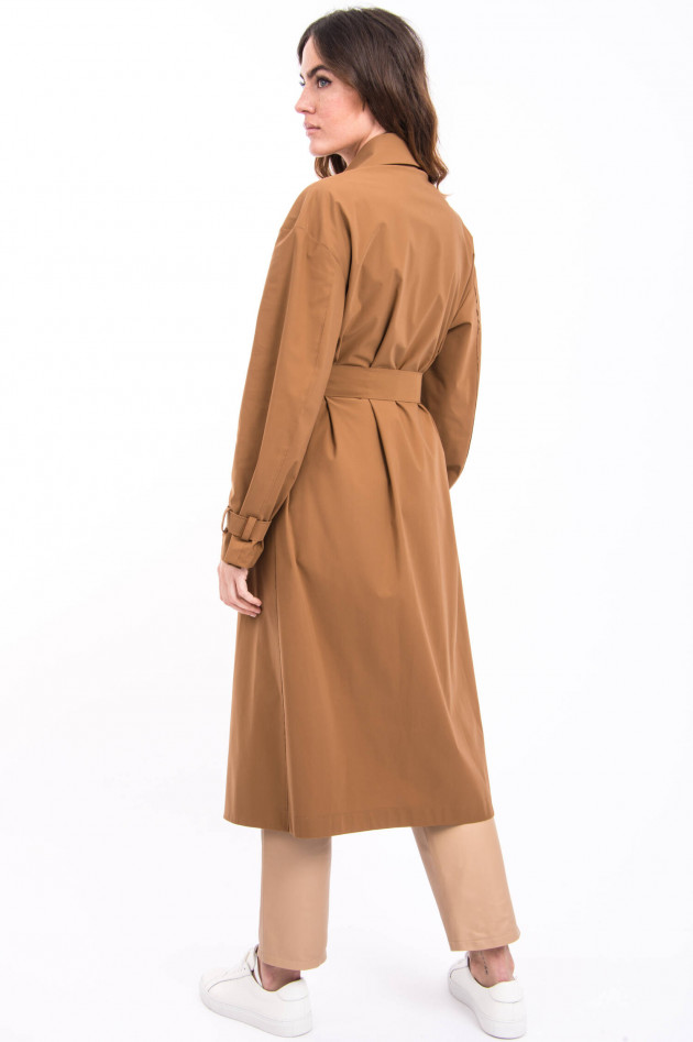 Harris Wharf London Oversized Trenchcoat in Coffee