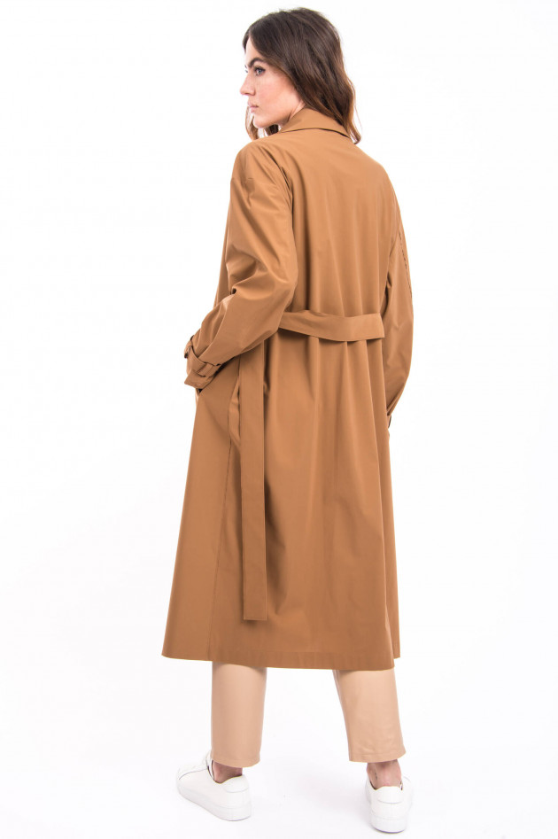 Harris Wharf London Oversized Trenchcoat in Coffee