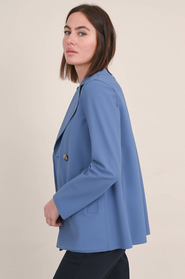 Harris Wharf London Kurzer Trenchcoat in Blau