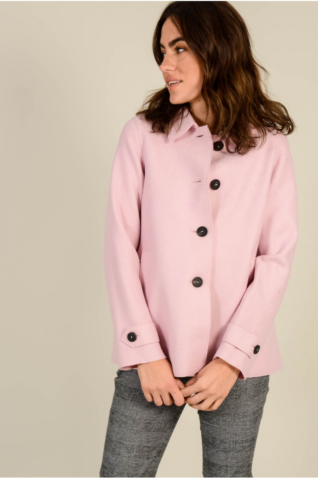 Harris Wharf London Wolljacke in Rosa