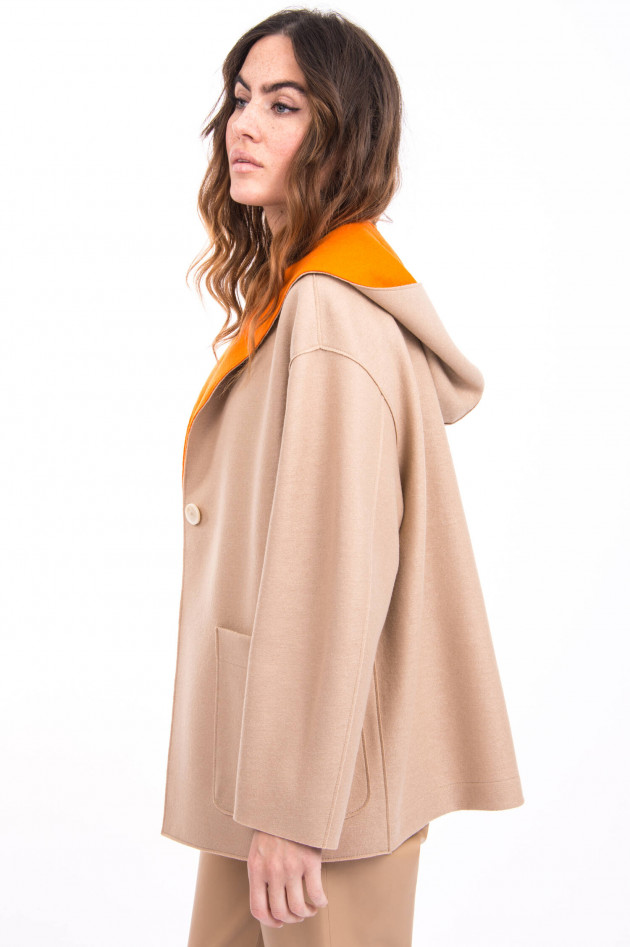 Harris Wharf London Kontrastierende Jacke in Sand/Orange