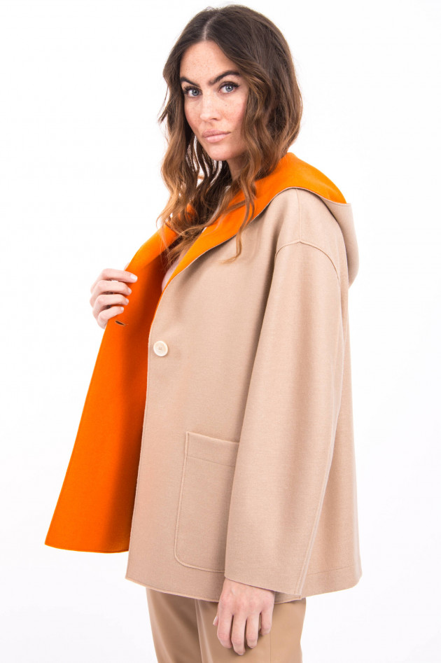 Harris Wharf London Kontrastierende Jacke in Sand/Orange