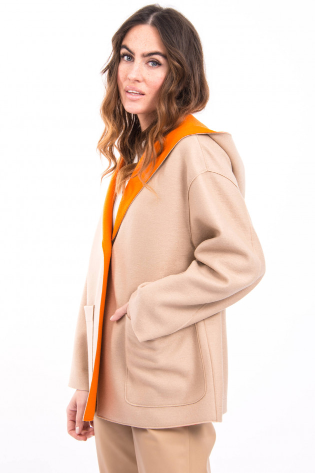 Harris Wharf London Kontrastierende Jacke in Sand/Orange