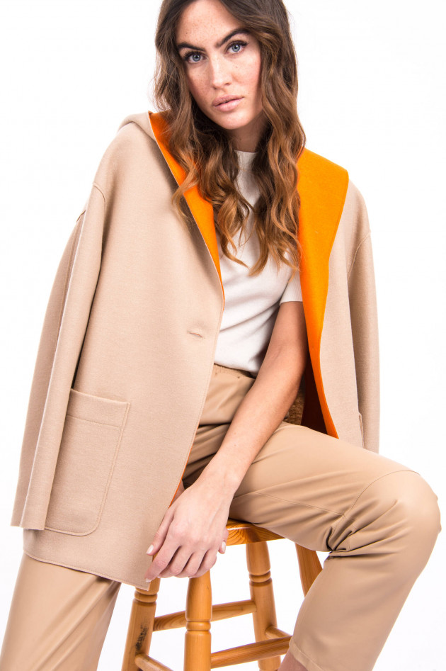 Harris Wharf London Kontrastierende Jacke in Sand/Orange