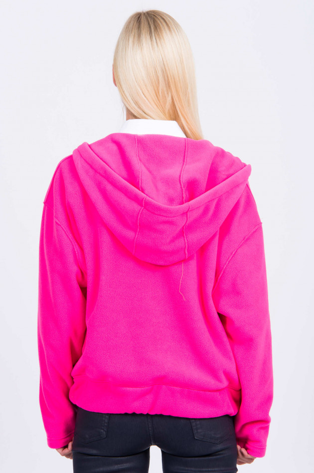 Harris Wharf London Fleece-Jacke in Neon-Pink