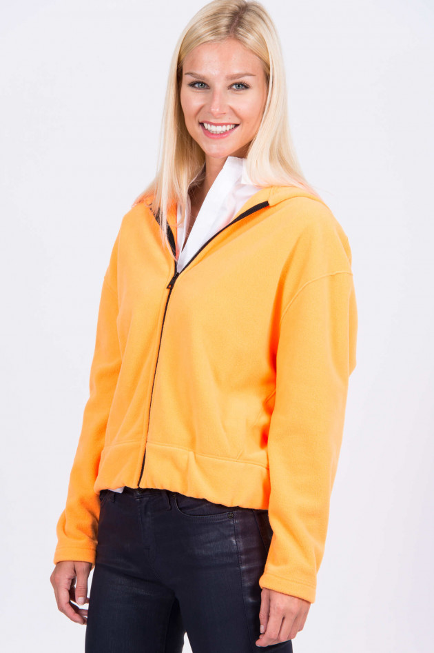 Harris Wharf London Fleece-Jacke in Neon-Orange