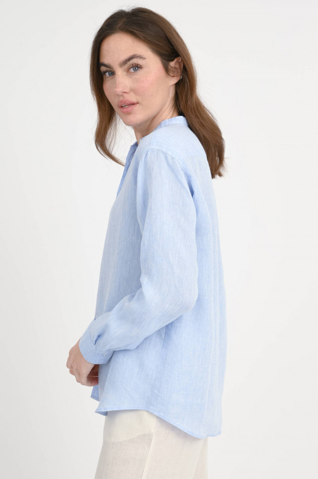 Hartford Leinenbluse CRISTAL in Hellblau meliert