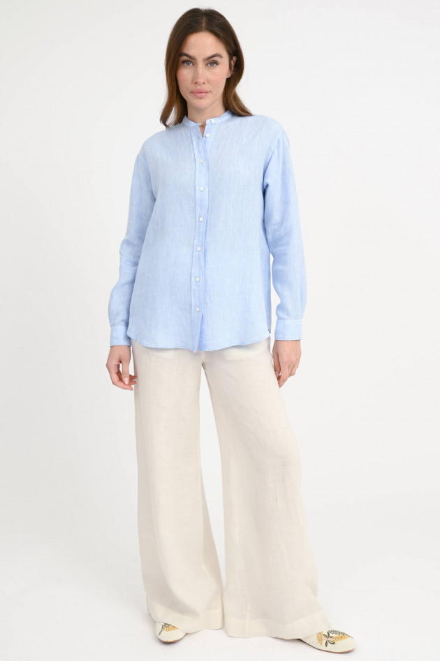 Hartford Leinenbluse CRISTAL in Hellblau meliert