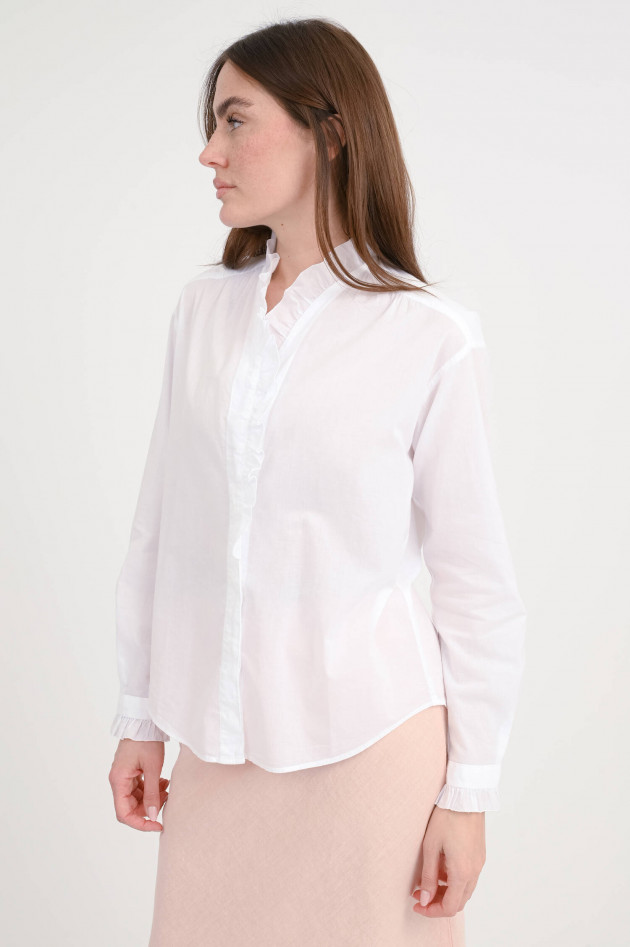 Hartford Bluse CARLOTTA mit Rüschen in Weiß