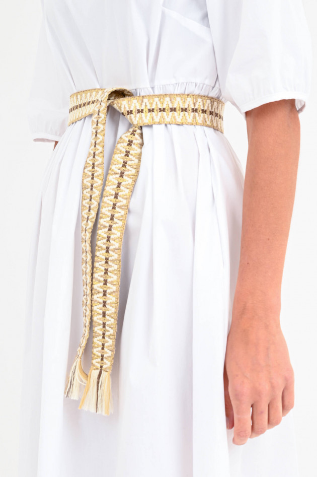 Hartford Bindegürtel ARIANE BELT in Beige/Gold/Weiß