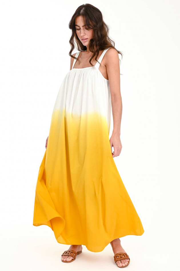 Hartford Dip-Dye Maxi-Kleid in Weiß/Gelb