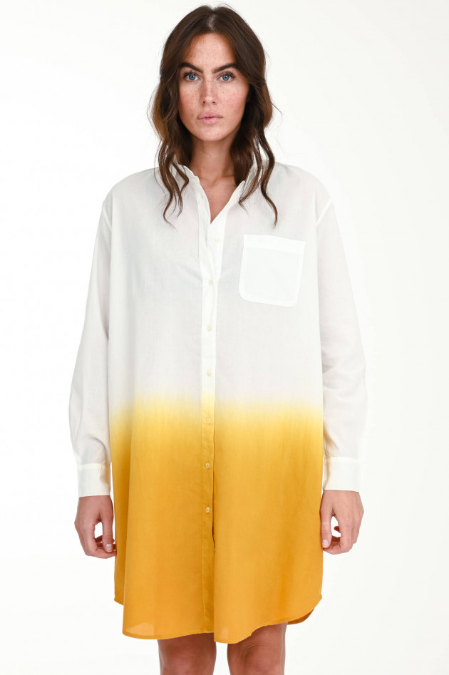 Hartford Dip-Dye Blusenkleid in Weiß/Gelb