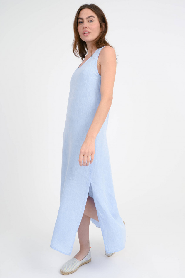 Hartford Ärmelloses Leinenkleid ROMEO in Hellblau