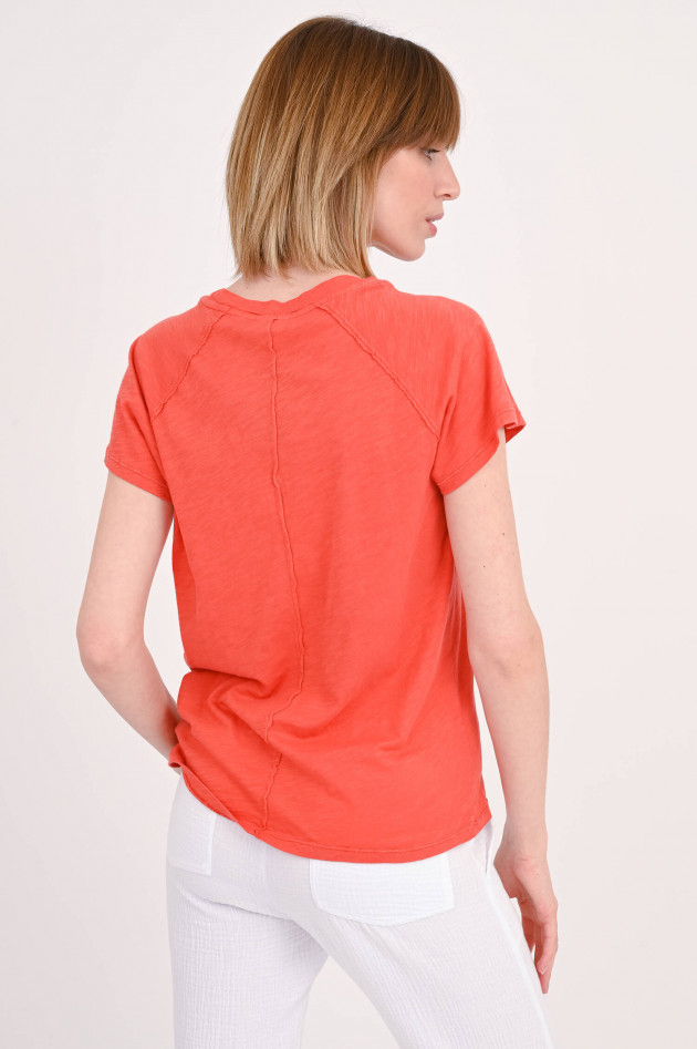 Hartford T-Shirt TEMPAL aus Baumwolle in Orangerot
