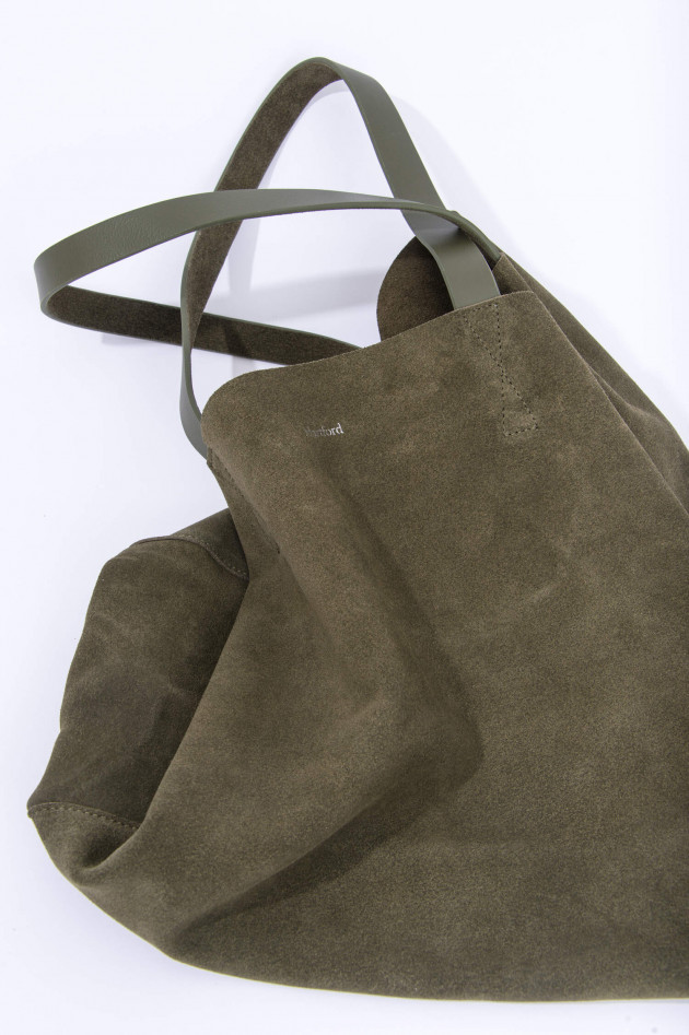 Hartford Veloursledertasche in Oliv