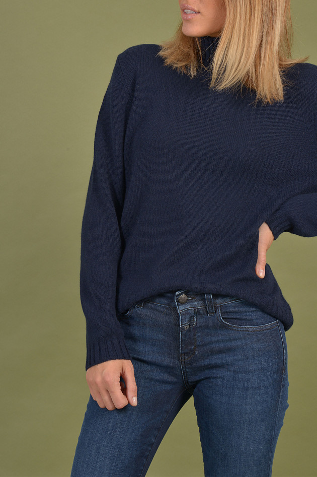 Heartbreaker Rollkragenpullover aus Cashmere in Navy