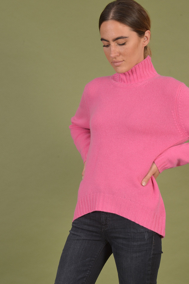 Heartbreaker Rollkragenpullover aus Cashmere in Pink