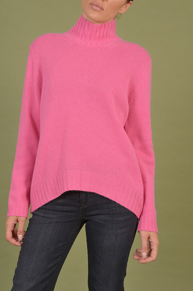 Heartbreaker Rollkragenpullover aus Cashmere in Pink