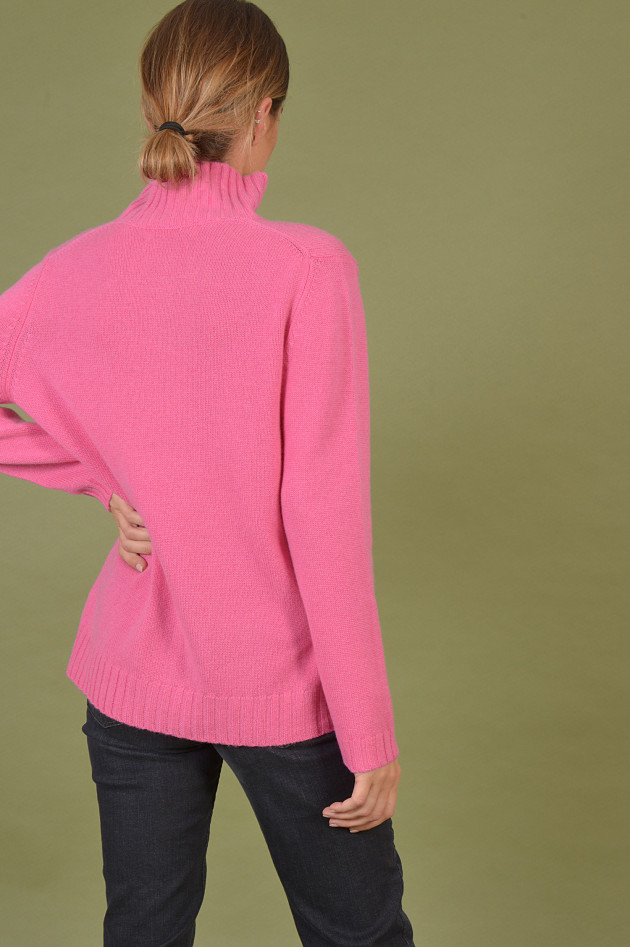 Heartbreaker Rollkragenpullover aus Cashmere in Pink
