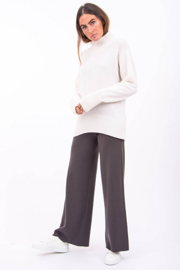 Heartbreaker Kaschmir Pullover mit Turtleneck in Weiß