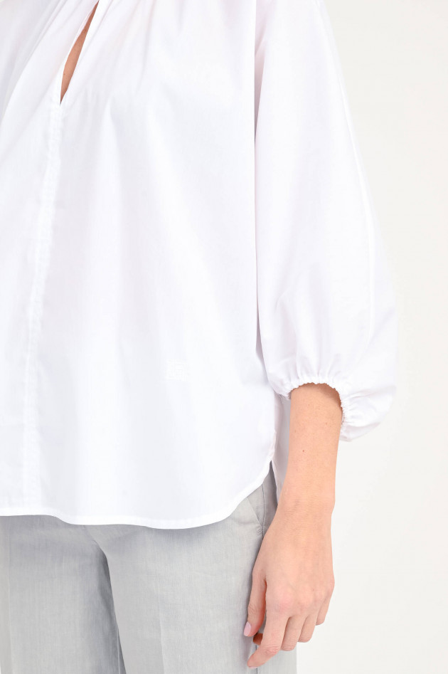 Hemisphere Bluse ALESA mit Ballonärmel in Weiß