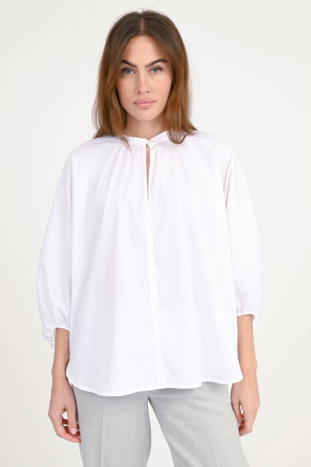 Hemisphere Bluse ALESA mit Ballonärmel in Weiß