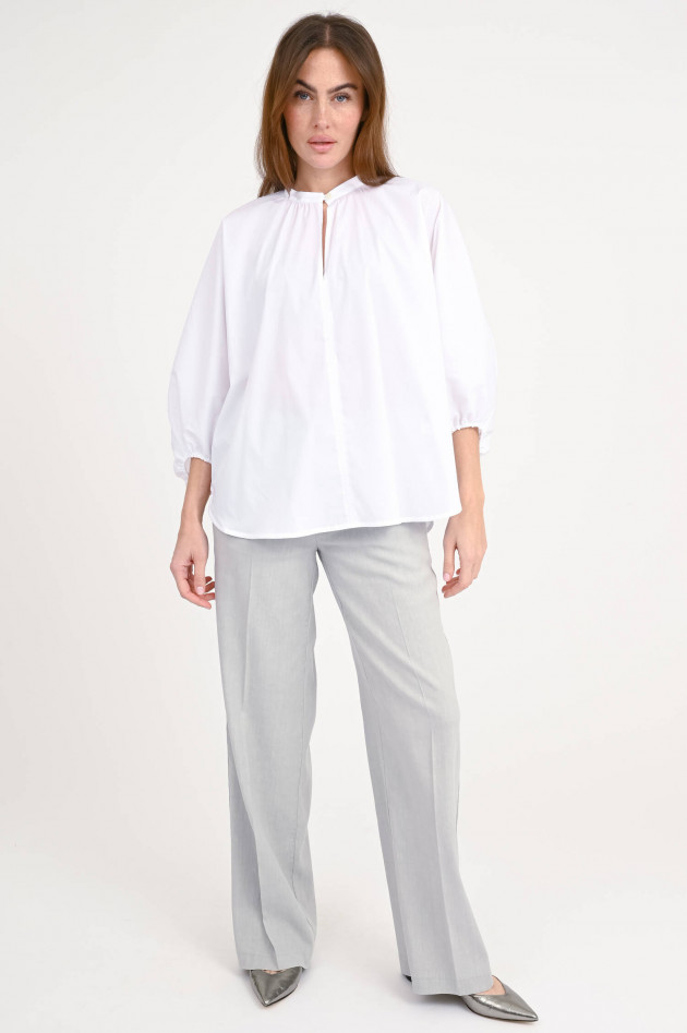 Hemisphere Bluse ALESA mit Ballonärmel in Weiß