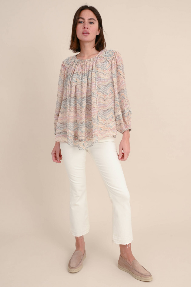 Hemisphere Bluse PERU in Multicolor gemustert