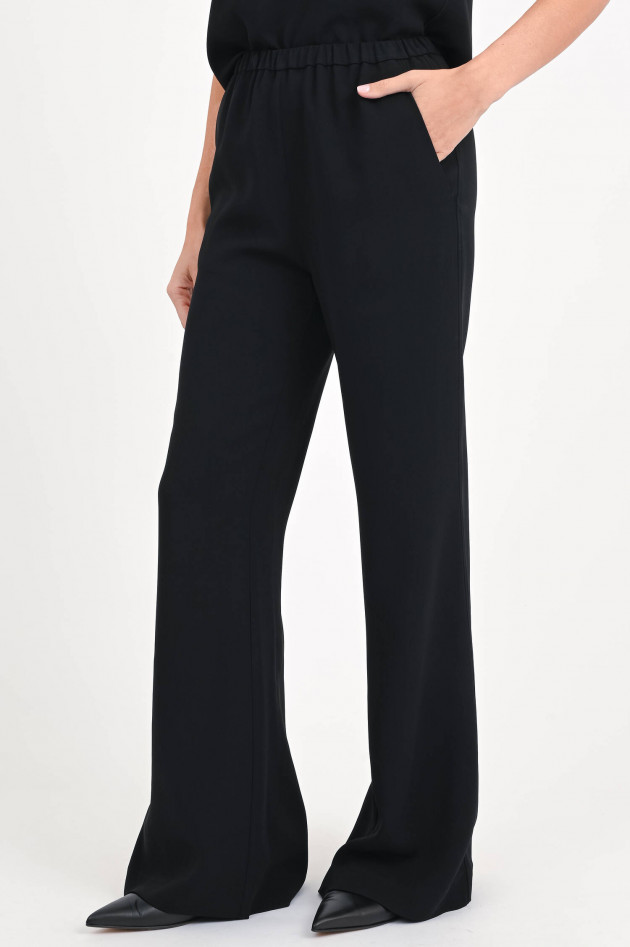 Hemisphere Wide-Leg Hose TABEA in Schwarz
