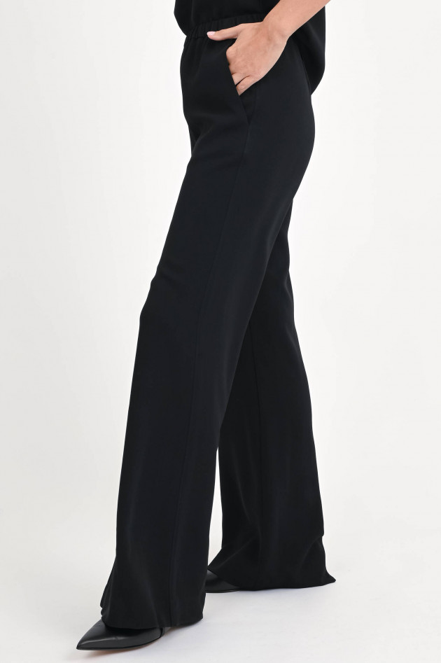 Hemisphere Wide-Leg Hose TABEA in Schwarz