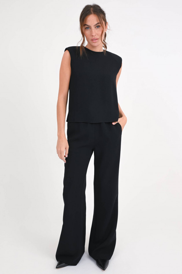 Hemisphere Wide-Leg Hose TABEA in Schwarz