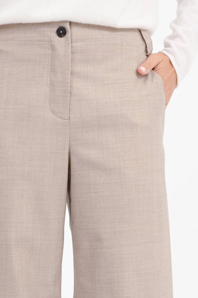 Hemisphere Wollhose in Beige meliert