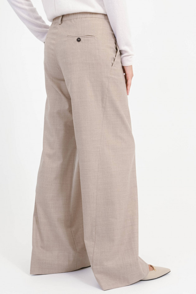 Hemisphere Wollhose in Beige meliert