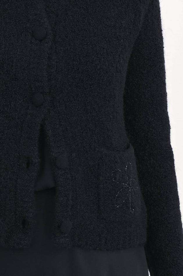 Hemisphere Strickweste aus Alpaka-Mix in Schwarz
