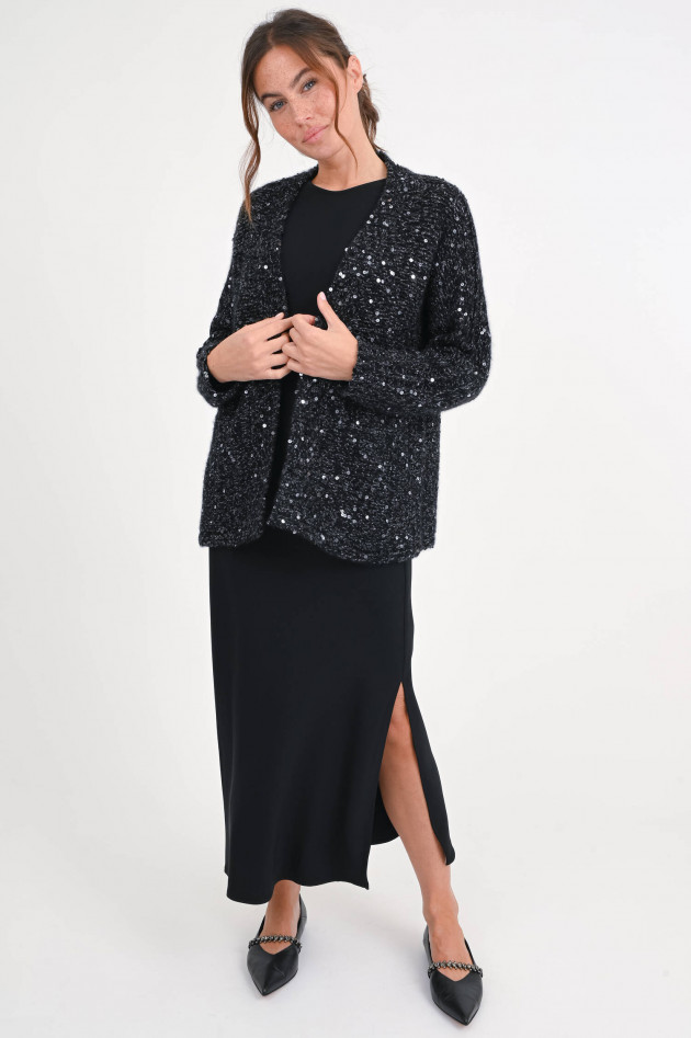 Hemisphere Cardigan GLITZER mit Pailetten in Schwarz