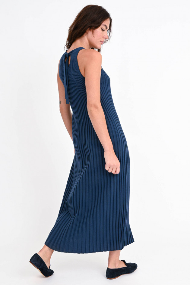Hemisphere Rippstrick-Kleid in Jeansblau