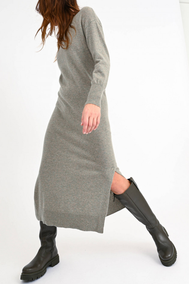 Hemisphere Midi-Strickkleid aus Cashmere in Salbei