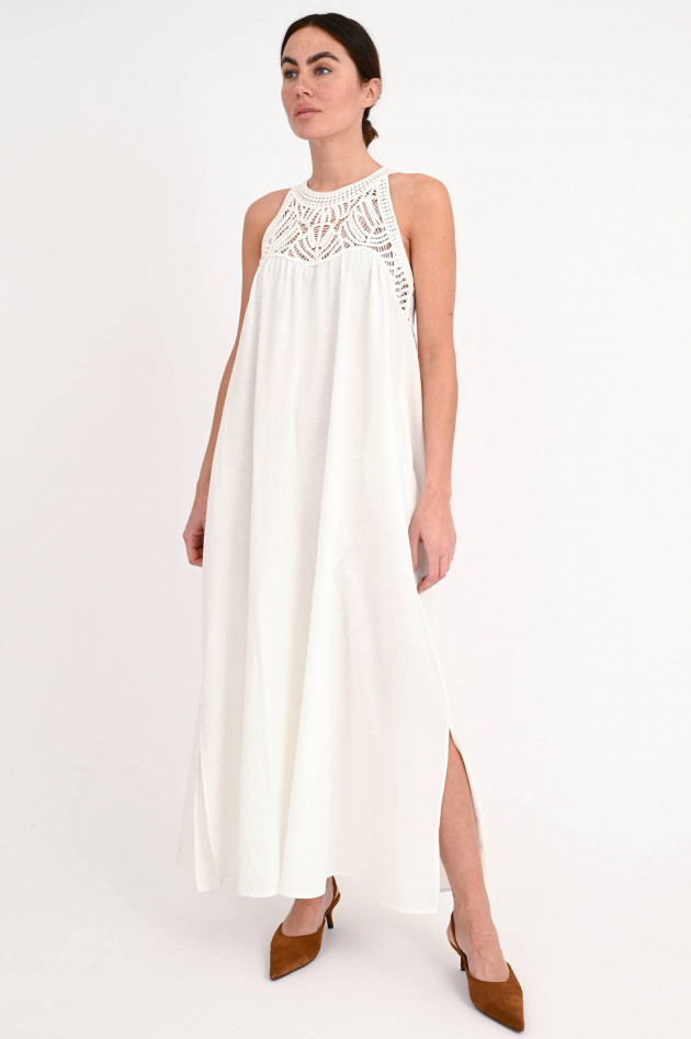 Hemisphere Kleid JIARA mit Häkelspitze in Weiß