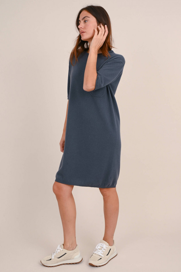 Hemisphere Cashmere Strickkleid in Dunkelgrau