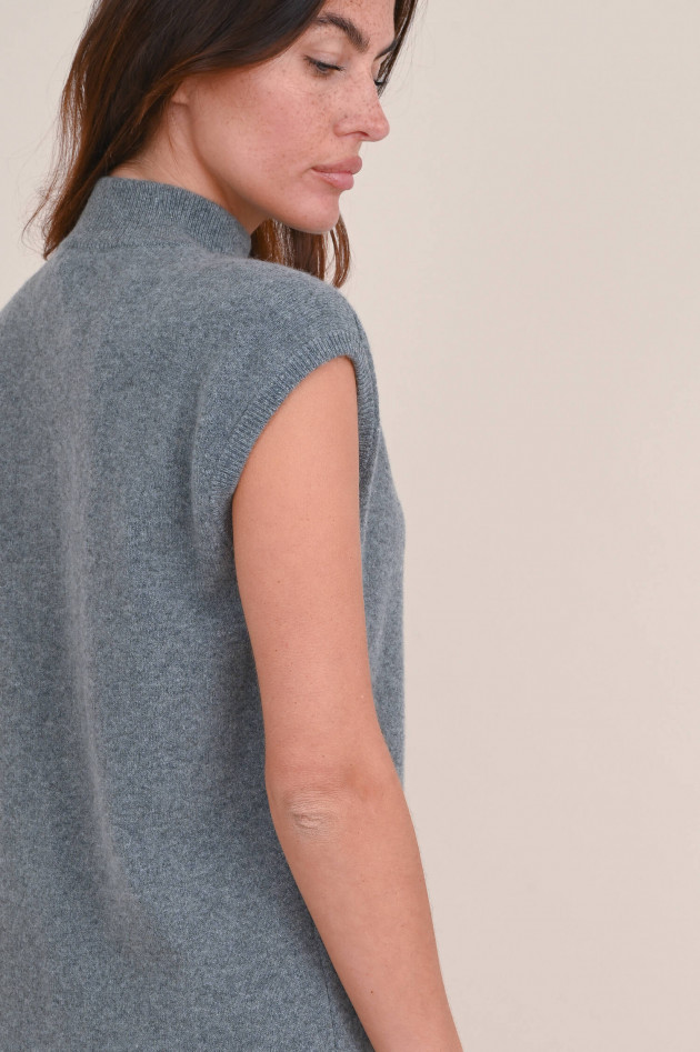 Hemisphere Cashmere Pullunder Kleid in Dunkelgrau