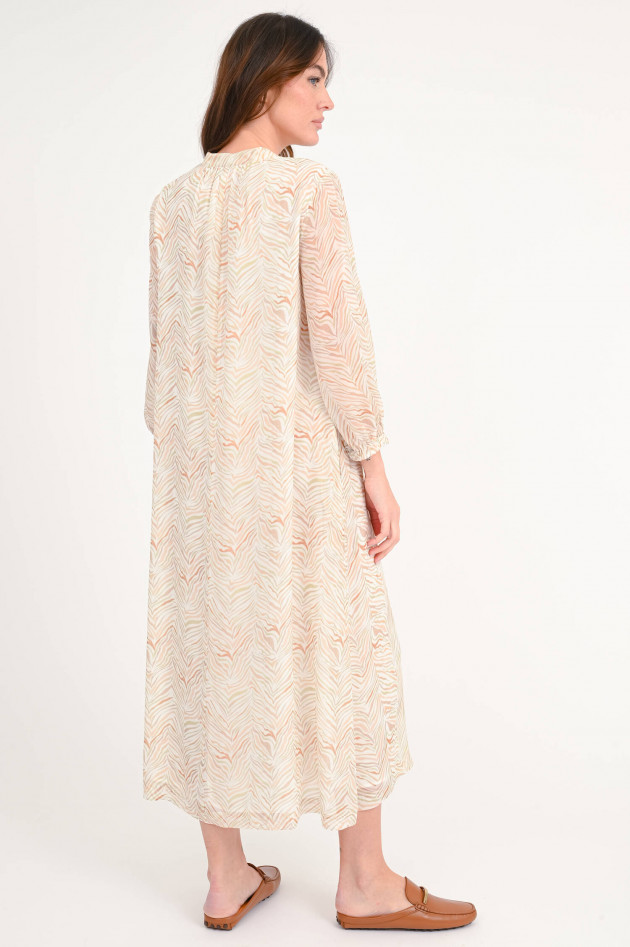 Hemisphere Midi-Kleid PARU in Natur/Grün gemustert