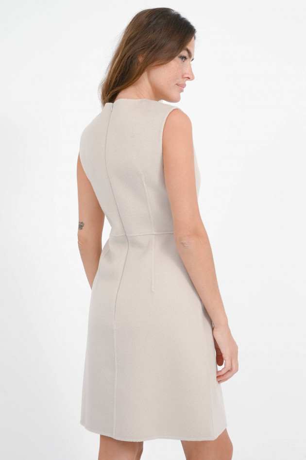 Hemisphere Wollkleid mit A-Linie in Platin Sand
