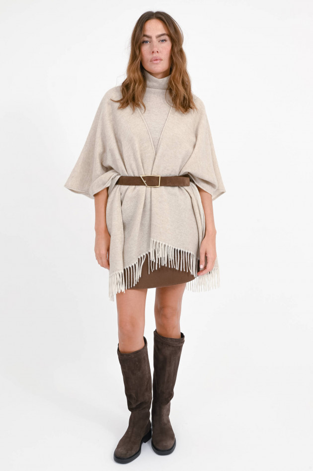 Hemisphere Cashmere-Cape/Poncho in Natur