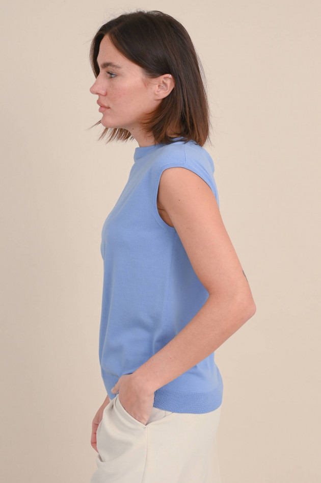 Hemisphere Shirt aus Merinowolle in Pastellblau